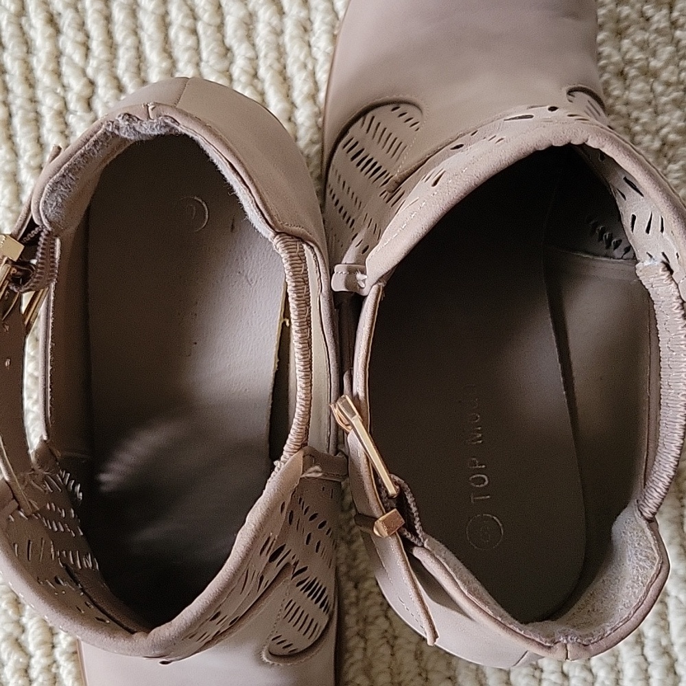 Beige Top Moda Booties - Picture 3 of 7